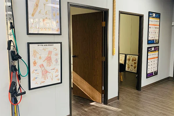 Treatment area at ChiroCare Medical Center for chiropractic and injury rehabilitation care.